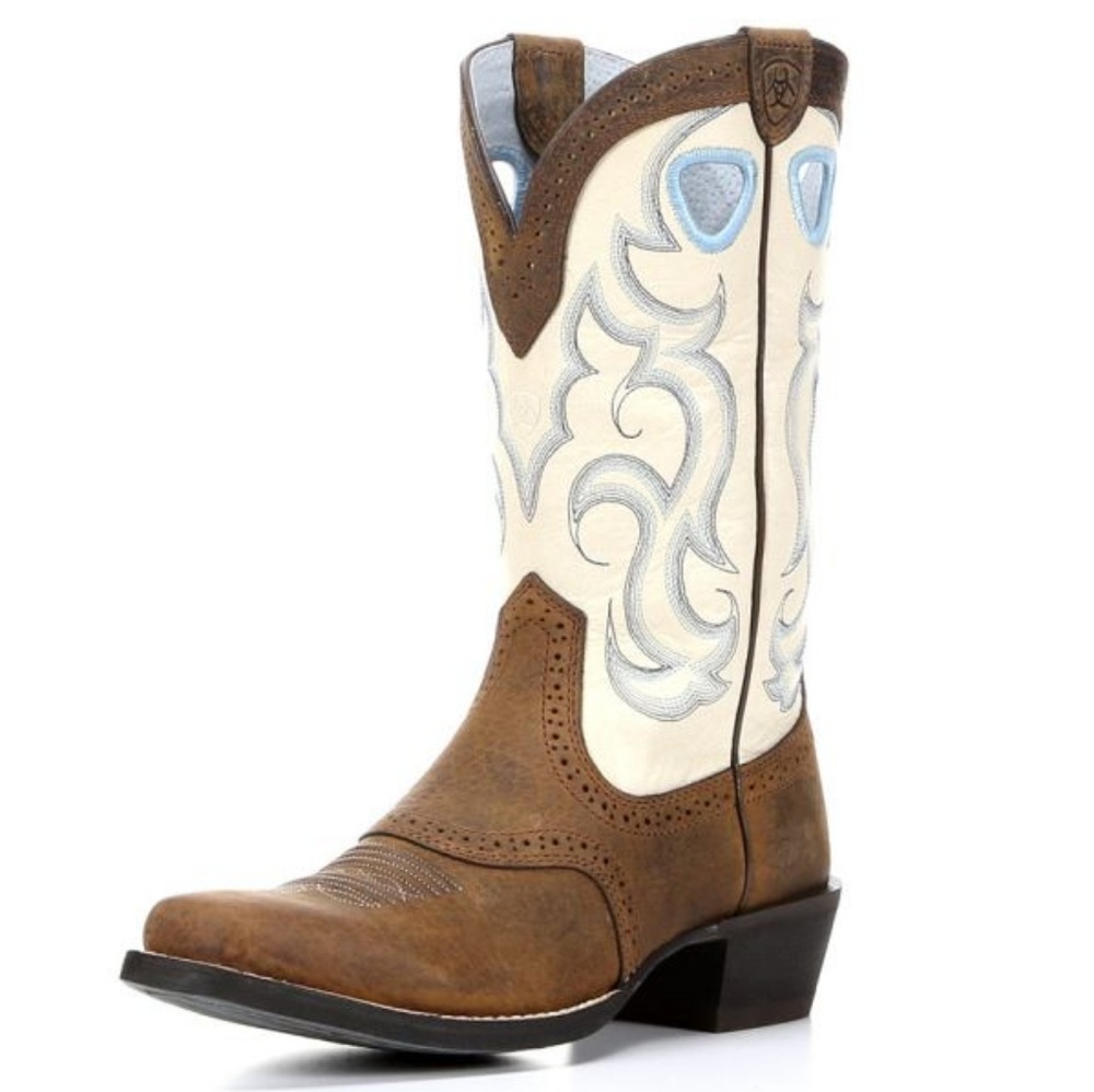 Ariat /// Earth Rawhide Square Toe Western Boots